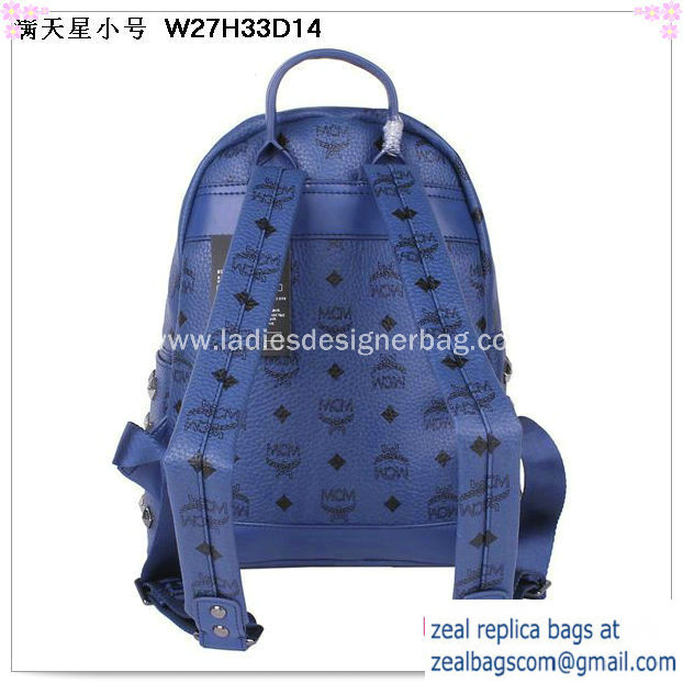 High Quality Replica MCM Stark Studded Small Backpack MC2089S Royal - Click Image to Close
